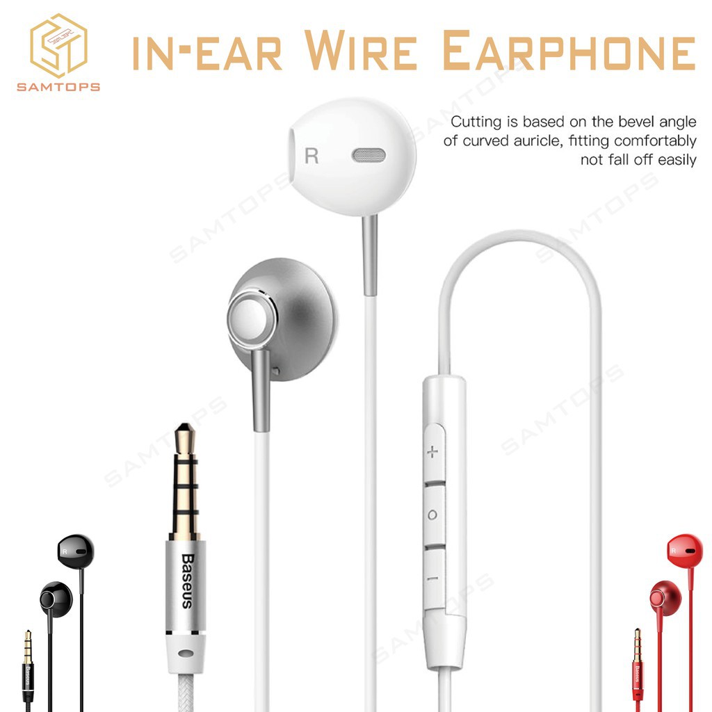 Tai Nghe Nhét Tai Baseus 6d Có Dây Chất Lượng Cao
