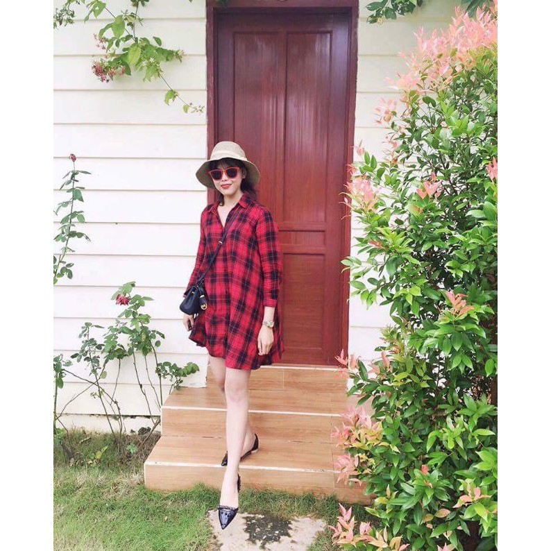 váy sơ mi kẻ ( hàng đẹp loại 1, cam kết chất lượng) | BigBuy360 - bigbuy360.vn