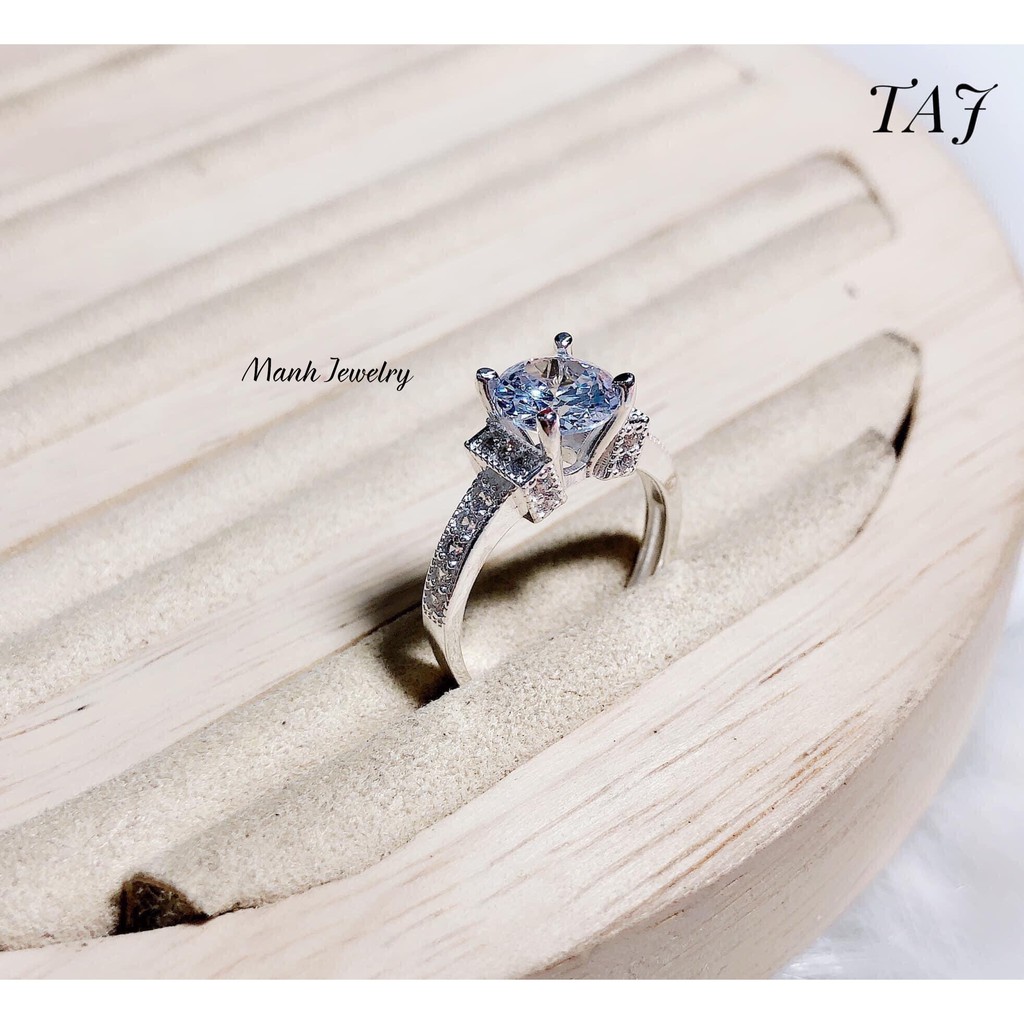 [THEO DÕI SHOP NHẬN NGAY VOUCHER 15k ĐƠN 0₫] Nhẫn nữ đính đá thiết kế mới lạ, phụ kiện trang sức bạc