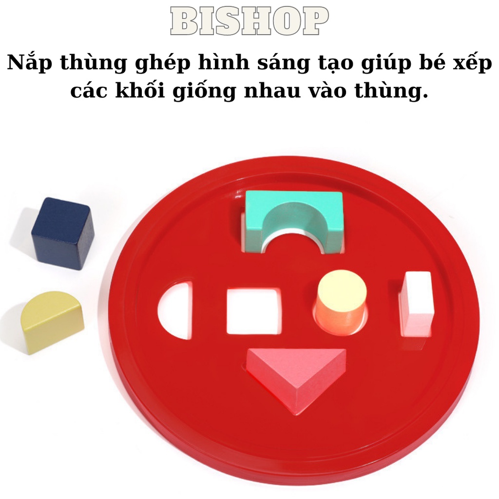 Đồ Chơi Lắp Ráp Mô Hình Thành Phố Bằng Gỗ Giáo Dục Sớm Tăng Khả Năng Thông Minh