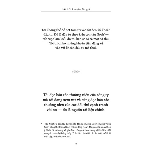 Sách Trí Tuệ Đầu Tư Của Warren Buffett - 350 Lời Khuyên Đắt Giá