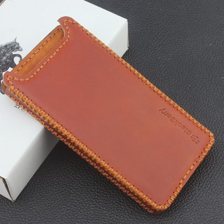 Bao da blackberry keyone hộp nâu trơn