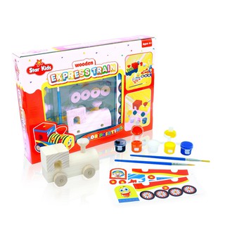 Bộ Tô màu gỗ - Tàu Hỏa