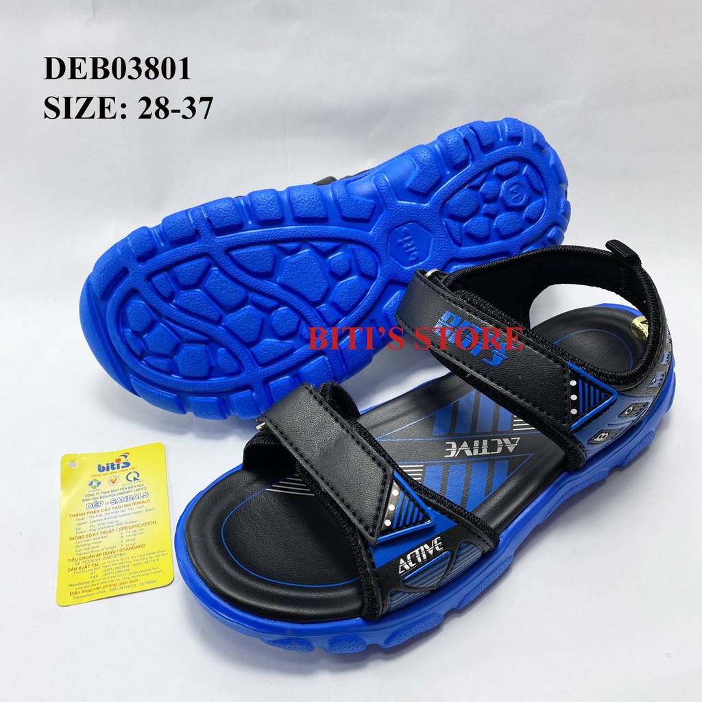 Dép sandal bé trai chính hãng BITIS DEB03801XDG