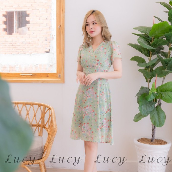 Đầm voan hoa nhí thời trang trẻ trung Váy Lucy Bogy 7609