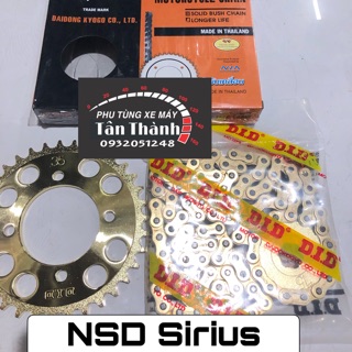 Nhông sên dĩa DID Sirius xăng cơ