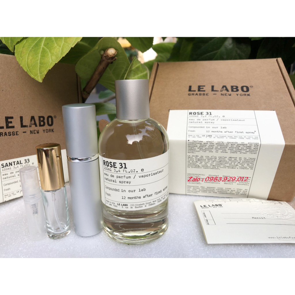 [Mẫu thử]Nước Hoa Le Labo Rose 31 | BigBuy360 - bigbuy360.vn
