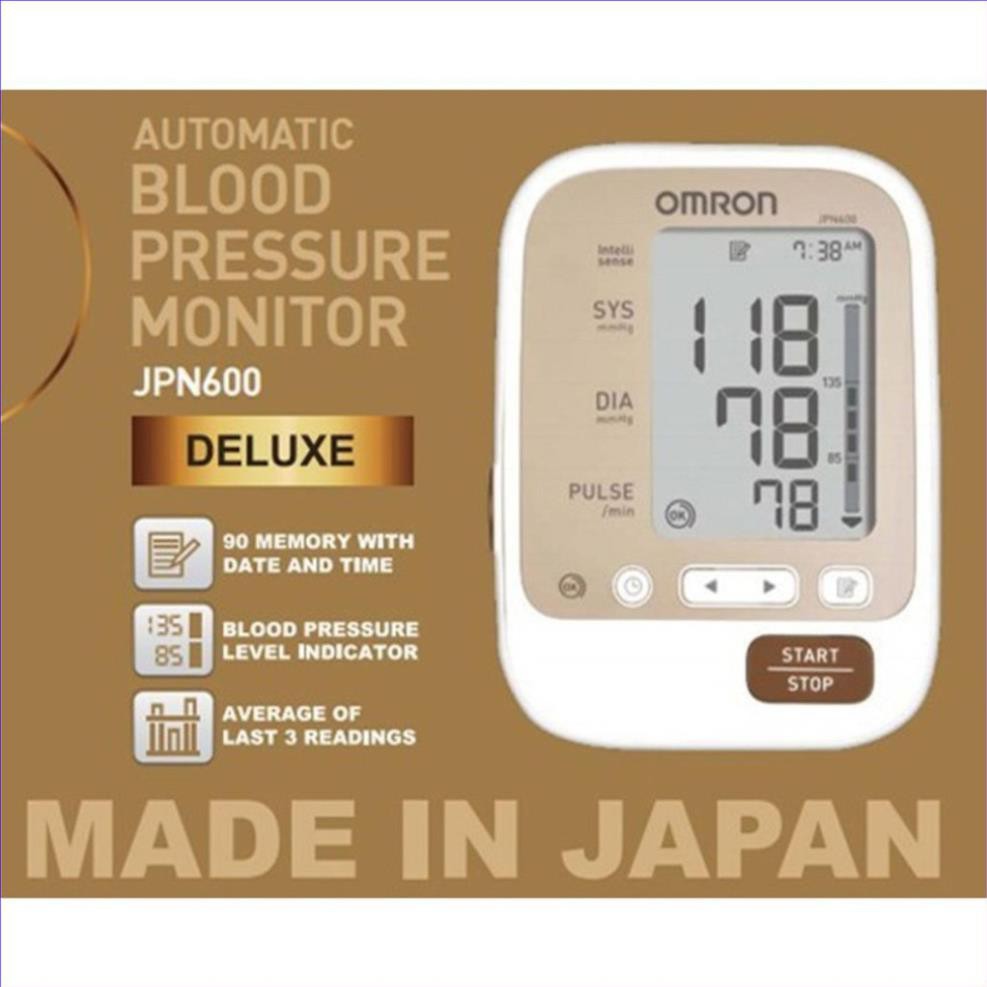 MÁY ĐO HUYẾT ÁP TỰ ĐỘNG BẮP TAY - Omron JPN 600. Made in Japan