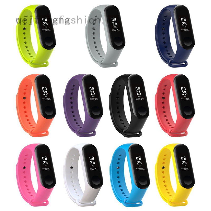 Dây Đeo Silicone Cho Đồng Hồ Thông Minh Xiaomi Mi Band 3 Miband 3