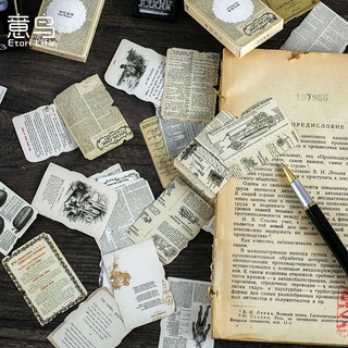 Set 24 miếng dán trang trí phong cách vintage