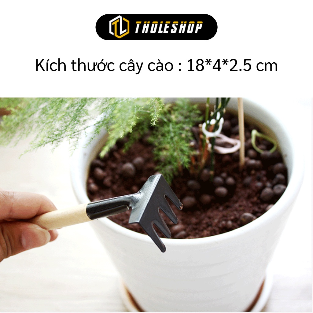 Dụng Cụ Làm Vườn - Bộ 3 Cuộc, Xẻng, Cào Đất Mini Trồng Cây Cảnh, Trồng Rau 4221