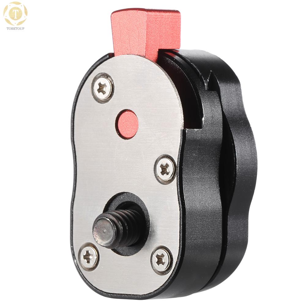 Shipped within 12 hours】 Mini Quick Release Plate for LCD Monitor Friction Aticulating Arm LED light Camera Camcorder Rig Quick Release Plate [TO]