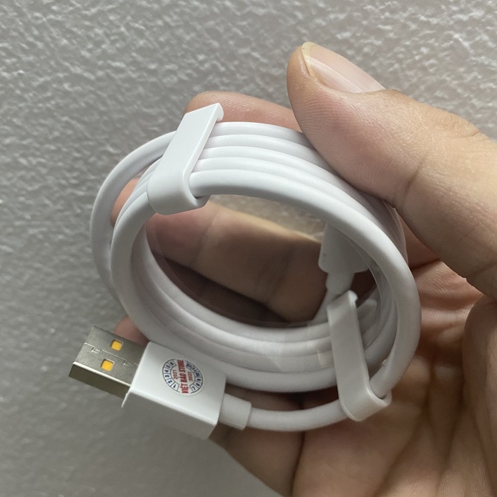 Cáp sạc nhanh USB to type-C SuperVooc 50w , 65w lõi màu vàng dài 1m