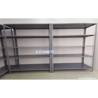 (1m x 0.4 x 1.5m) Kệ sắt v lỗ 5 tầng (Dài 1m x Rộng 0.4m x Cao 1.5m x 5 Mâm)