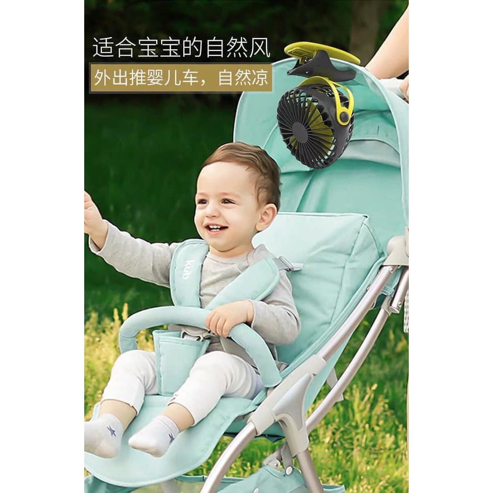 [Chính hãng, sẵn TPHCM] Quạt sạc mini YOOBAO F04  xoay góc 720 độ, 32 tiếng, quạt kẹp đa năng, quạt để bàn (6400mAh) | BigBuy360 - bigbuy360.vn