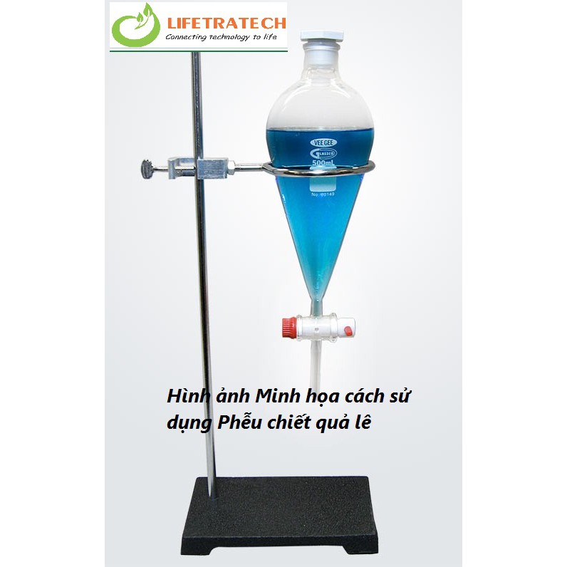 Phễu chiết quả lê Phễu chiết tinh dầu bình chiết các cỡ 60ml - 125ml - 250ml - 500ml