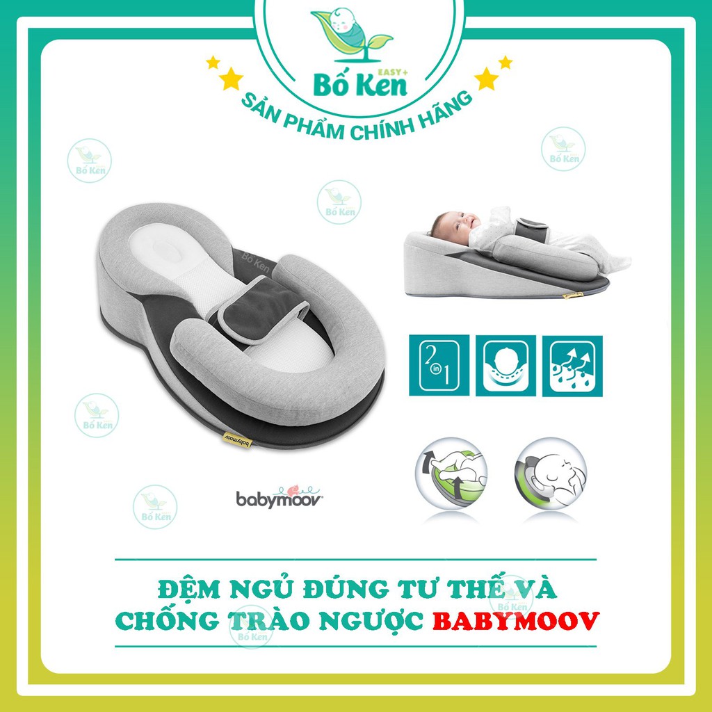 Shop Bố Ken Gối chống trào ngược - Đệm ngủ đúng tư thế Babymoov [Chính Hãng]