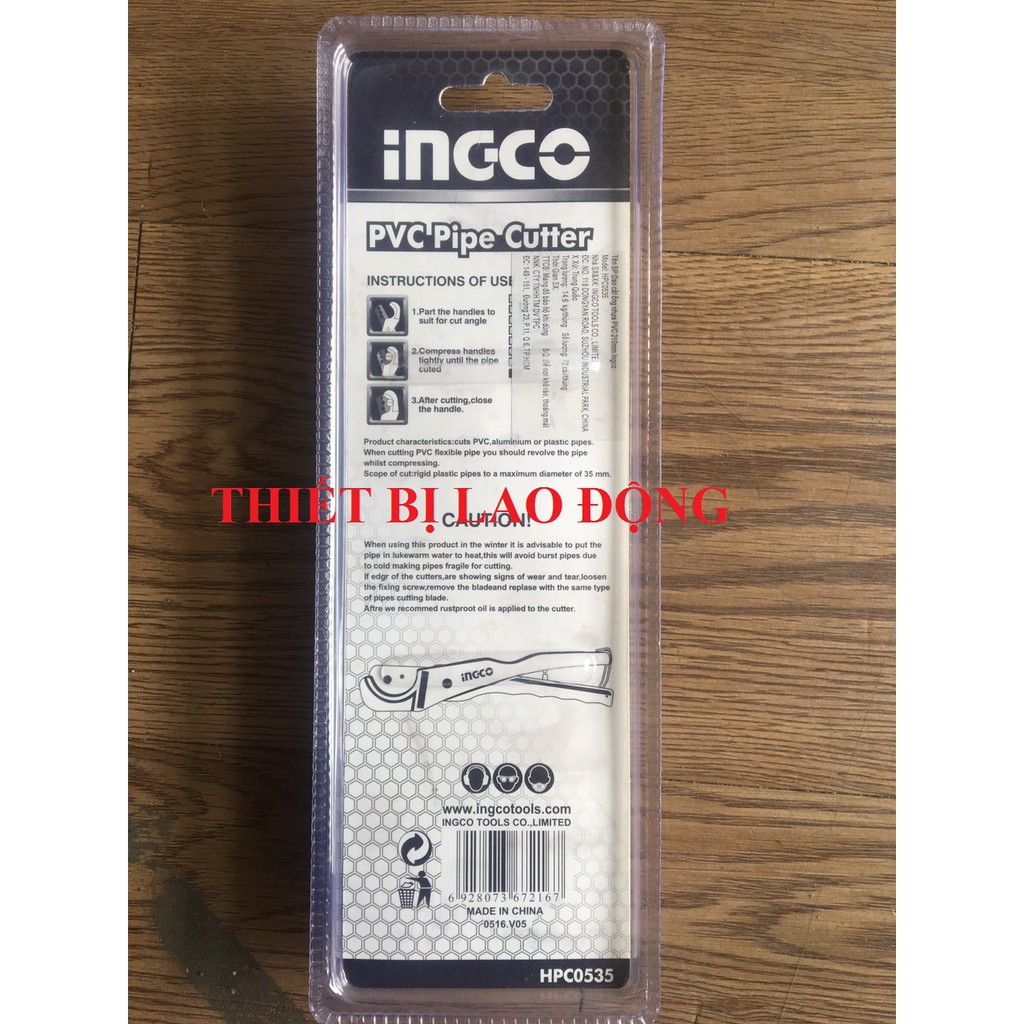 210mm Dao cắt ống nhựa PVC INGCO HPC0535