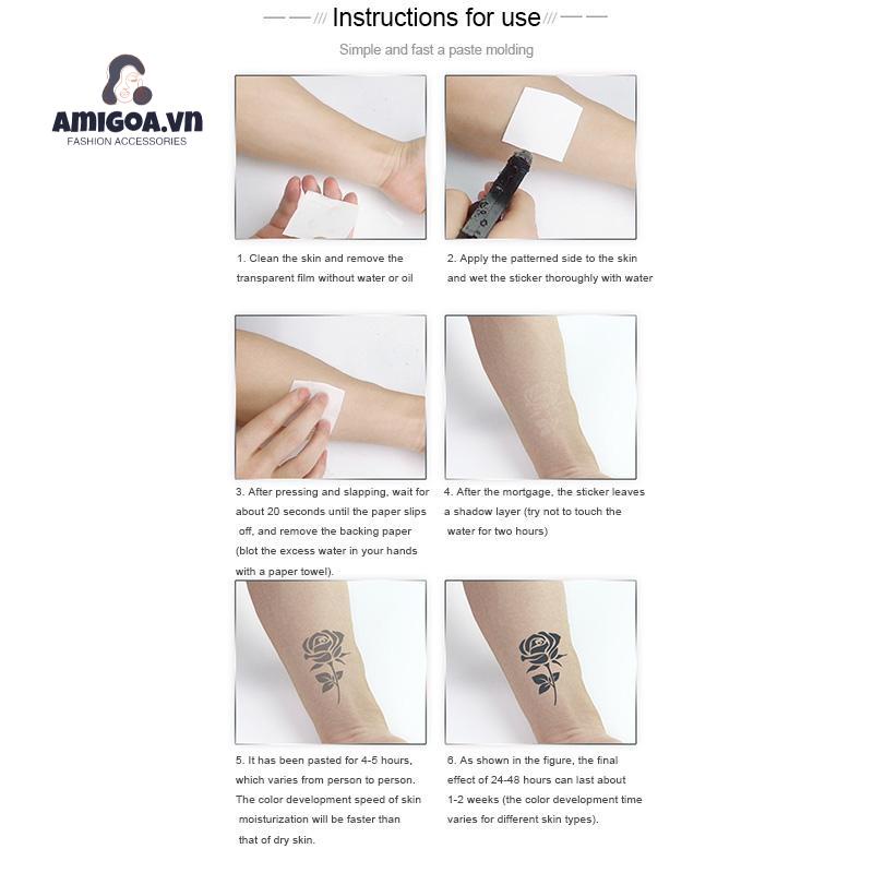 ✨✨Miếng Dán Hình Xăm Chữ Cái Tiếng Anh Thời Trang