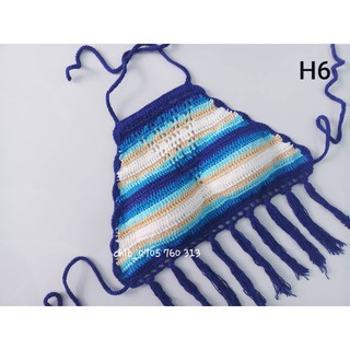 Bikini len móc phối màu