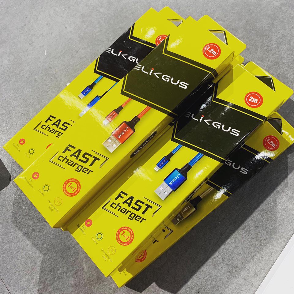 Cáp Sạc Samsung / Type-C / Iphone, Sạc Nhanh, Dây Dù Siêu Bền, Hàng Chính Hãng LKGUS