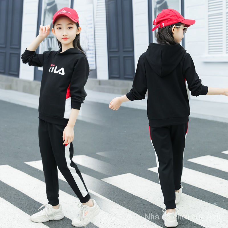New Autumn Girl Kids Fall And Winter Style Children Two Piece Baby Girl Sports Casual