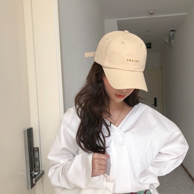 Mũ lưỡi trai Unisex thêu chữ Cruise nhiều màu, nón kết nam nữ phong cách Hàn Quốc Sollle ML06