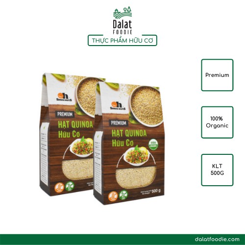 Combo 2 Hộp hạt Quinoa hữu cơ - hạt diêm mạch Mỹ hữu cơ - Organic Quinoa - Hộp 500g