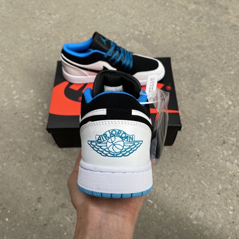 Giày Thể Thao Jd low xanh trắng đen nam nữ