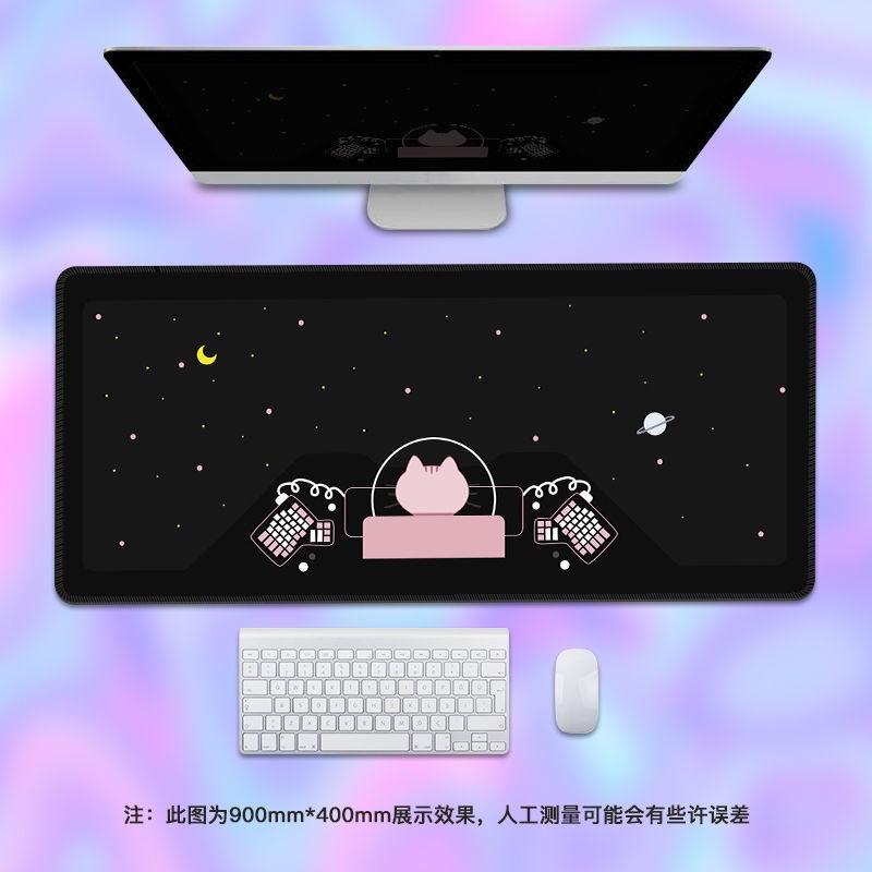 Tấm Lót Chuột Bàn Phím Cỡ Lớn In Hình Phi Hành Gia Hoạt Hình Dễ Thương