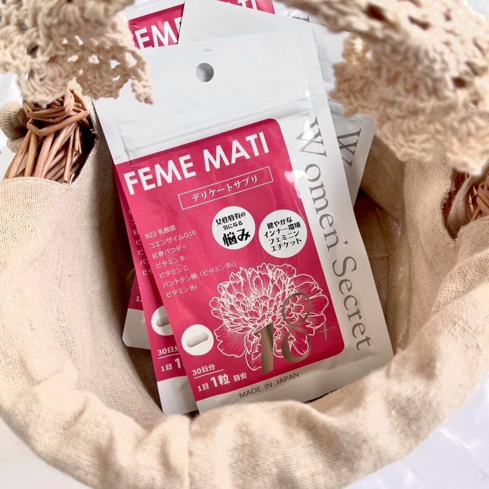 Viên Uống Men Phụ Khoa Feme Mati Women’ Secret 30 Viên Nhật Bản