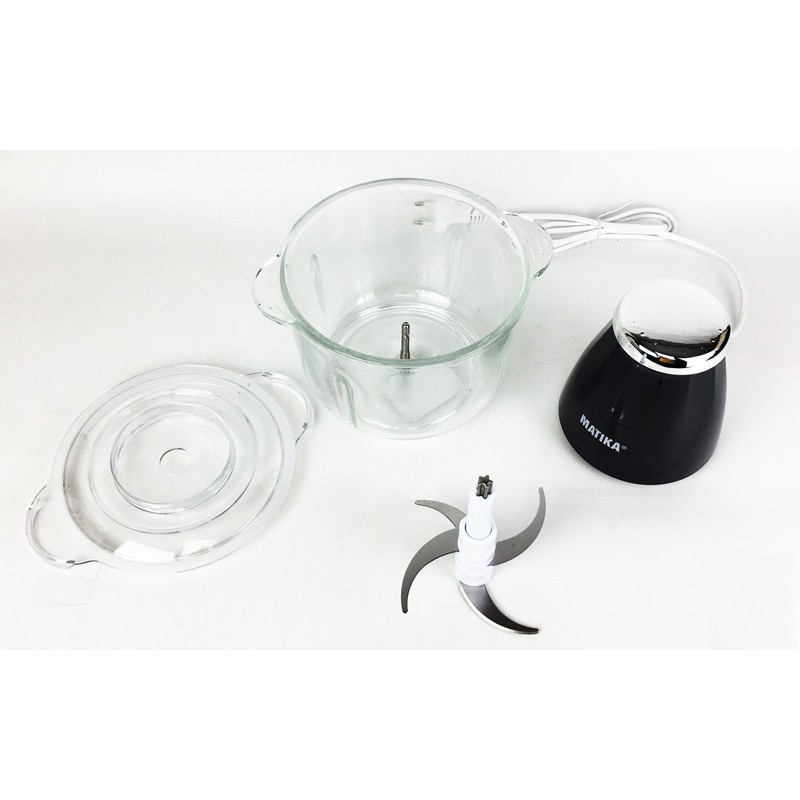 Máy xay thịt cá Matika MTK-3220-2lit-cối thuỷ tinh-300W-say đa năng,máy khoẻ,bền,đẹp,chính hãng,giá rẻ-bảo hành 12 tháng