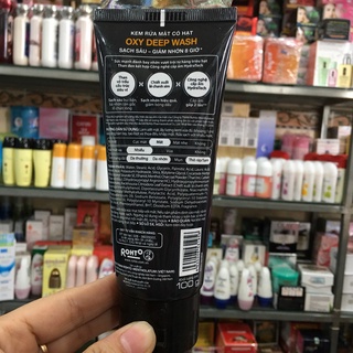 Kem rửa mặt Oxy deep wash max power 100g