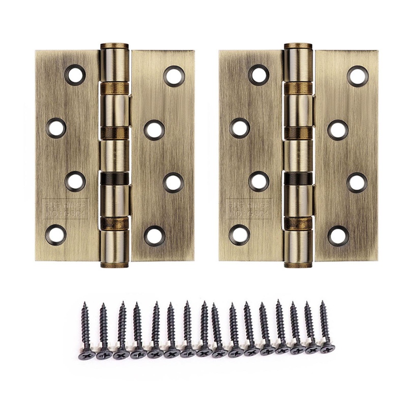 Bộ 8 Bản Lề Cửa Bằng Thép Không Gỉ Siêu Bền Tiện Dụng Cho Gia Đình