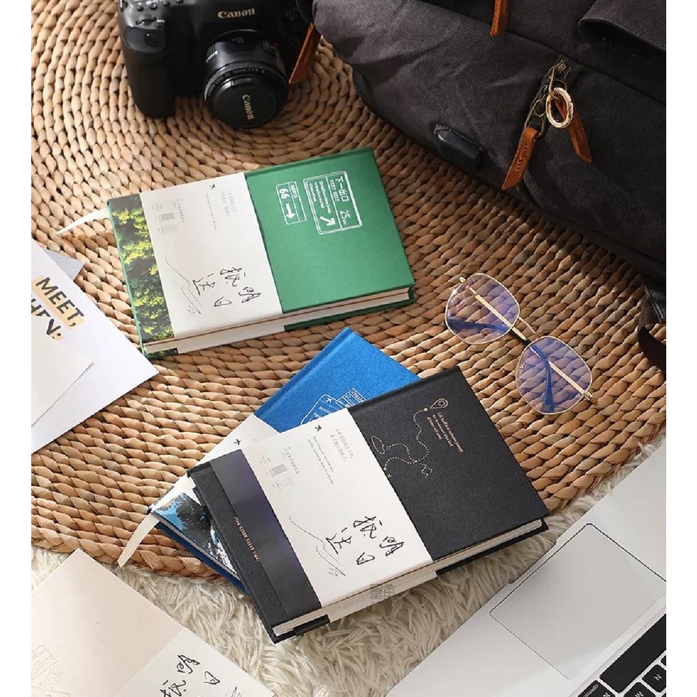 Sổ notebook Bullet Journal ARRIVE TOMORROW – Khổ A5 – Bìa sổ màu đen (Ruột 3 loại giấy kết hợp)