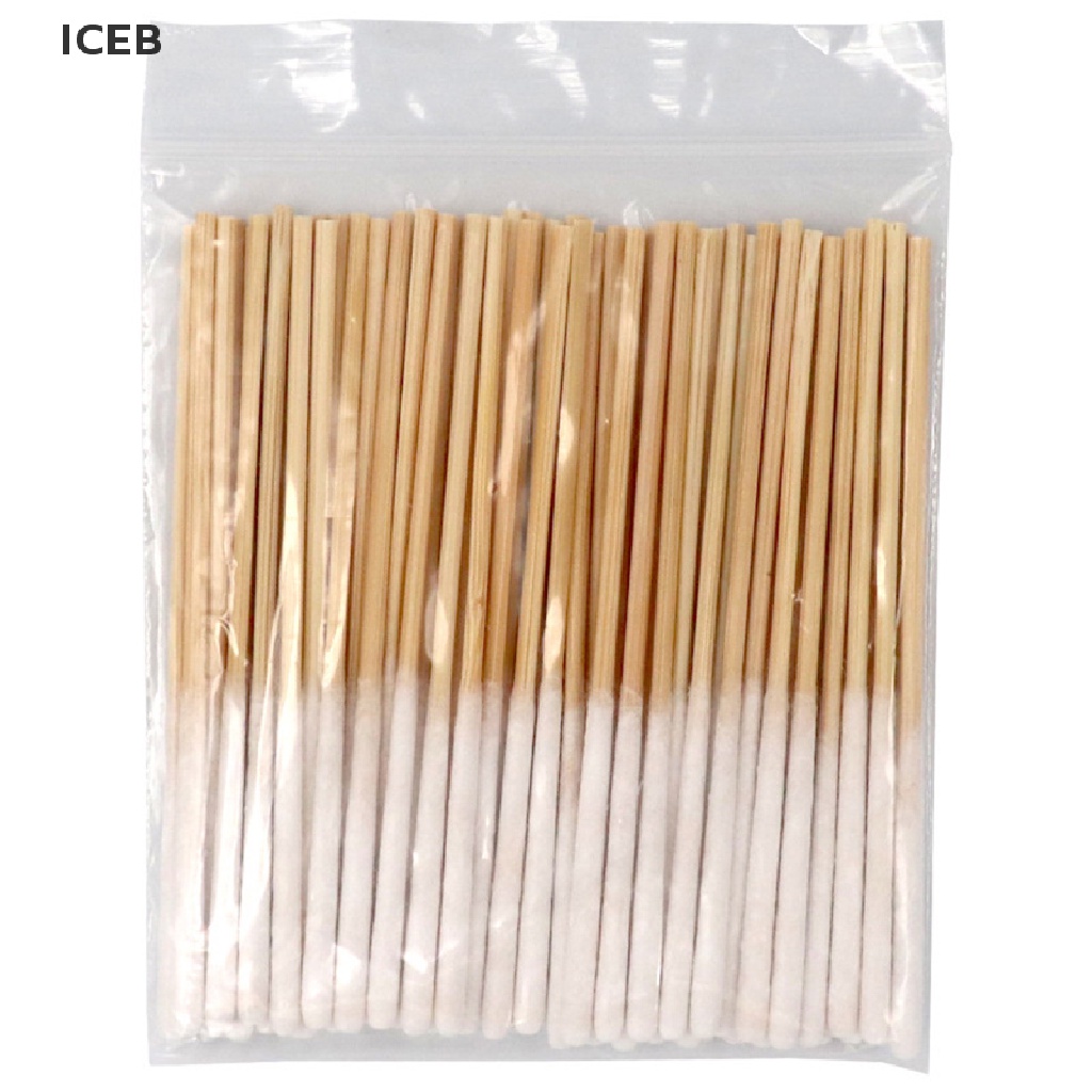 Ic 30 / 60 Cái Tăm Bông Cotton Dài Không Xơ Vải Micro Sử Dụng Một Lần Không Xơ Vải my