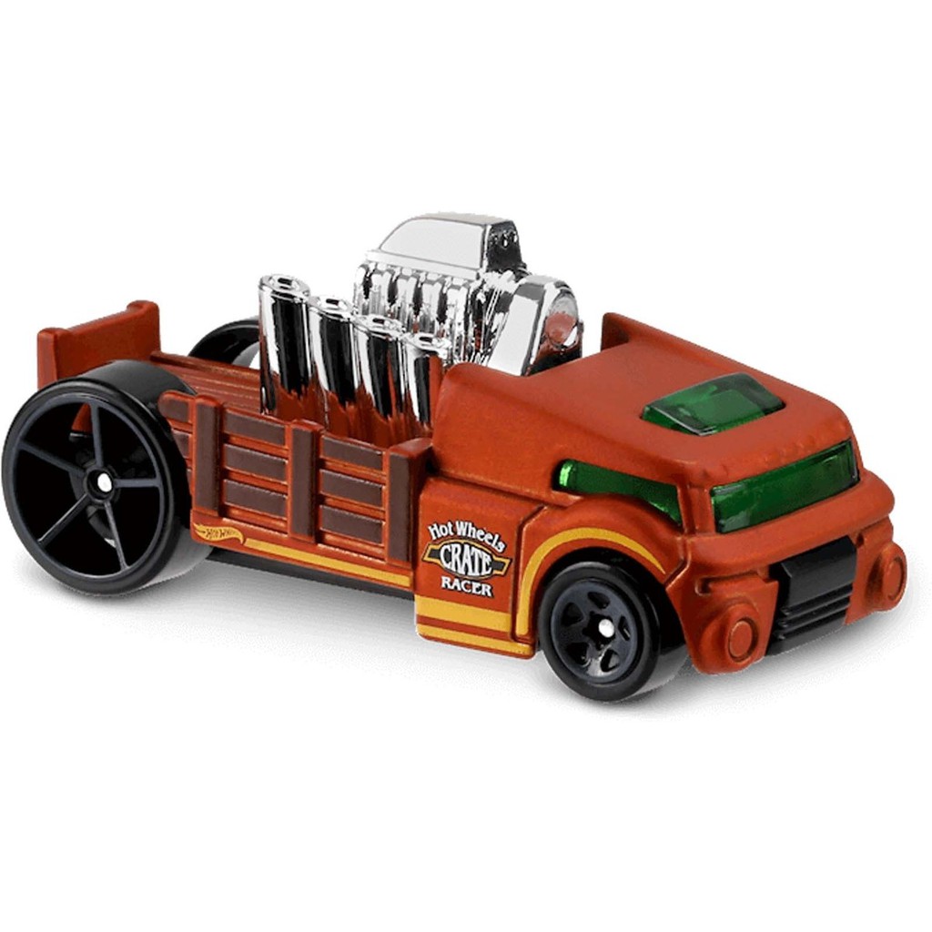 Xe Hot Wheels Experimotors 8/10 - Crate Racer Brown (Hot wheel - Hotwheel - Hotwheels)