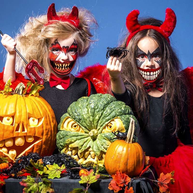 Set 12 Hình Xăm Dán Hình Chú Hề Kinh Dị Cho Tiệc Halloween