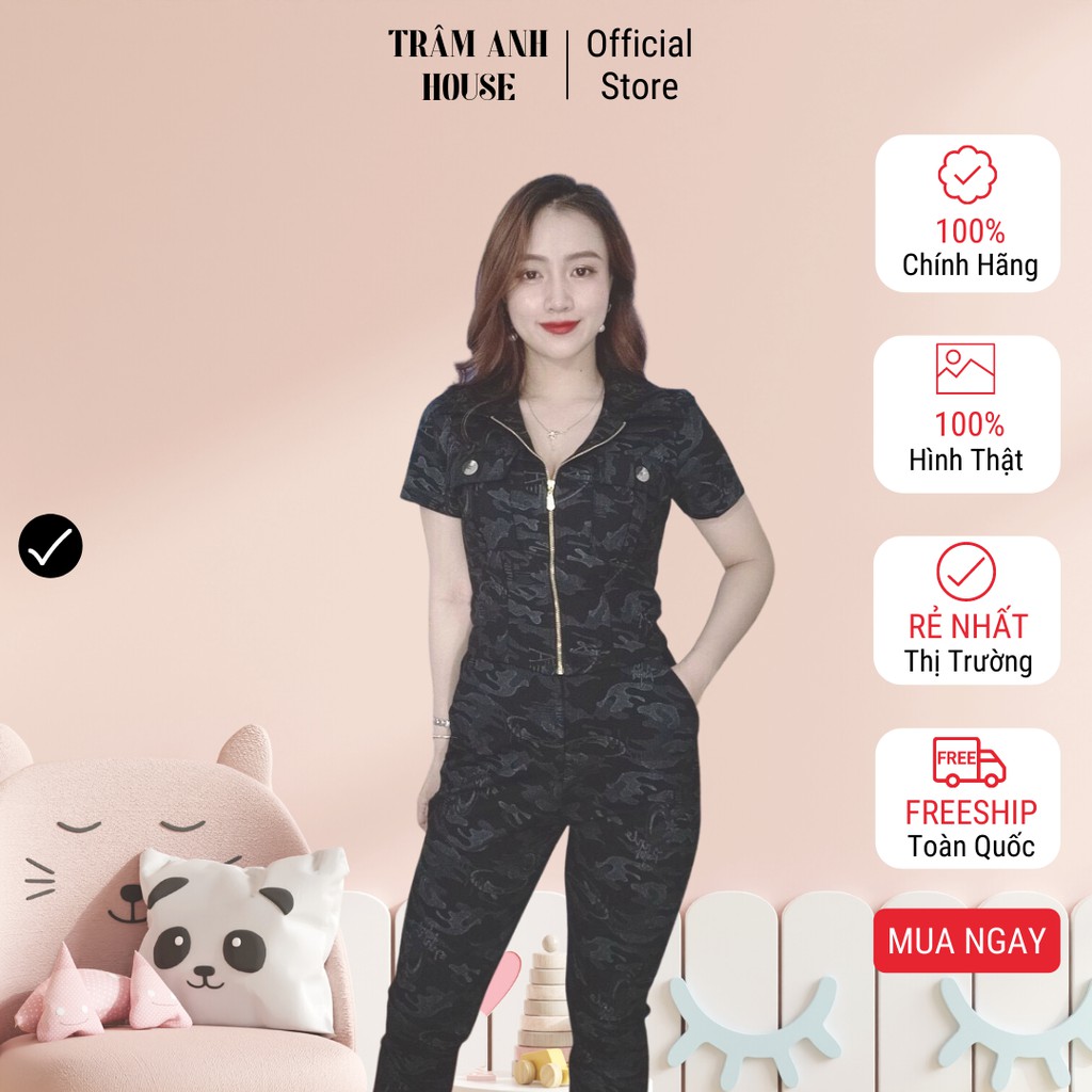 Set đồ nữ kiểu lính dây kéo TRÂM ANH HOUSE