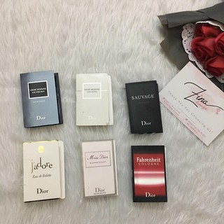 Bộ sưu tập nước hoa Dior các mùi vial 1.5ml