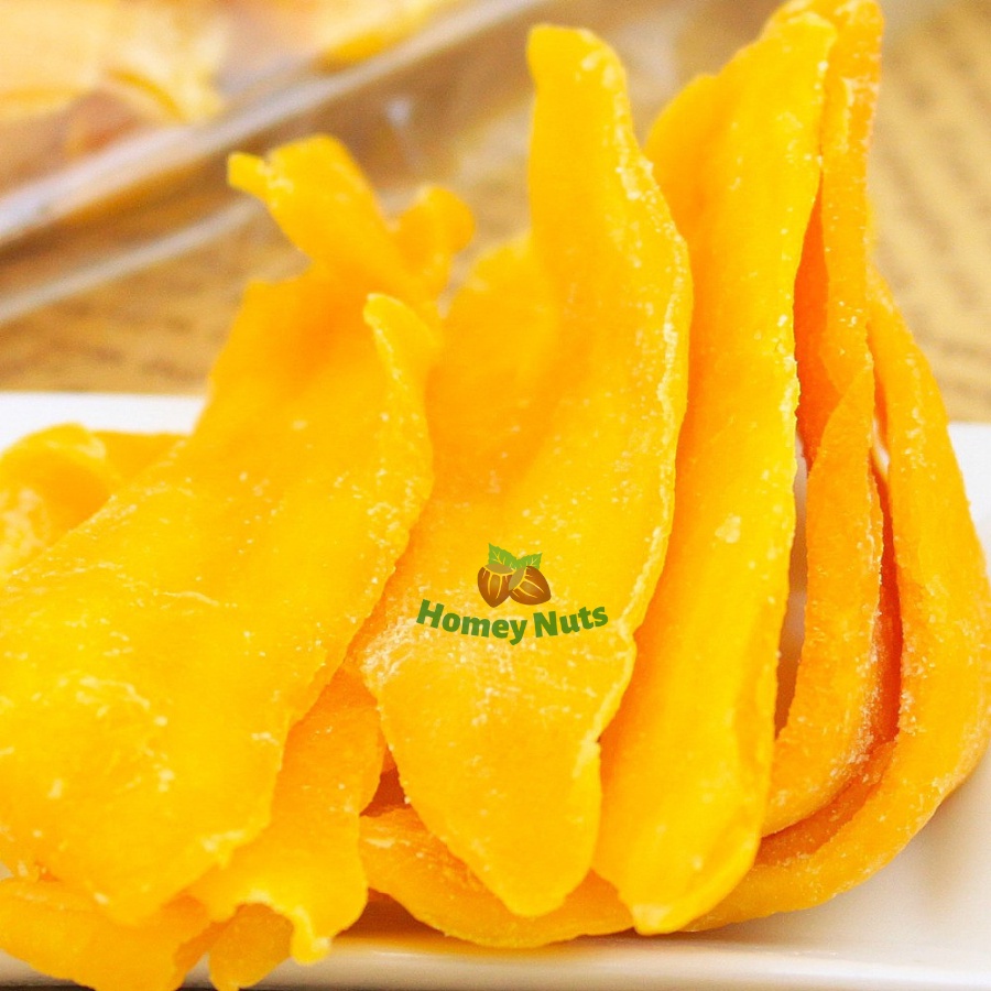 Xoài Sấy Dẻo thơm thơm, chua ngọt date mới, BST trái cây sấy dẻo Homey Nuts