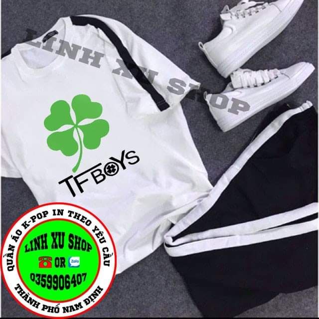 Bộ quần áo TFBOYS hàng đủ size in theo yêu cầu