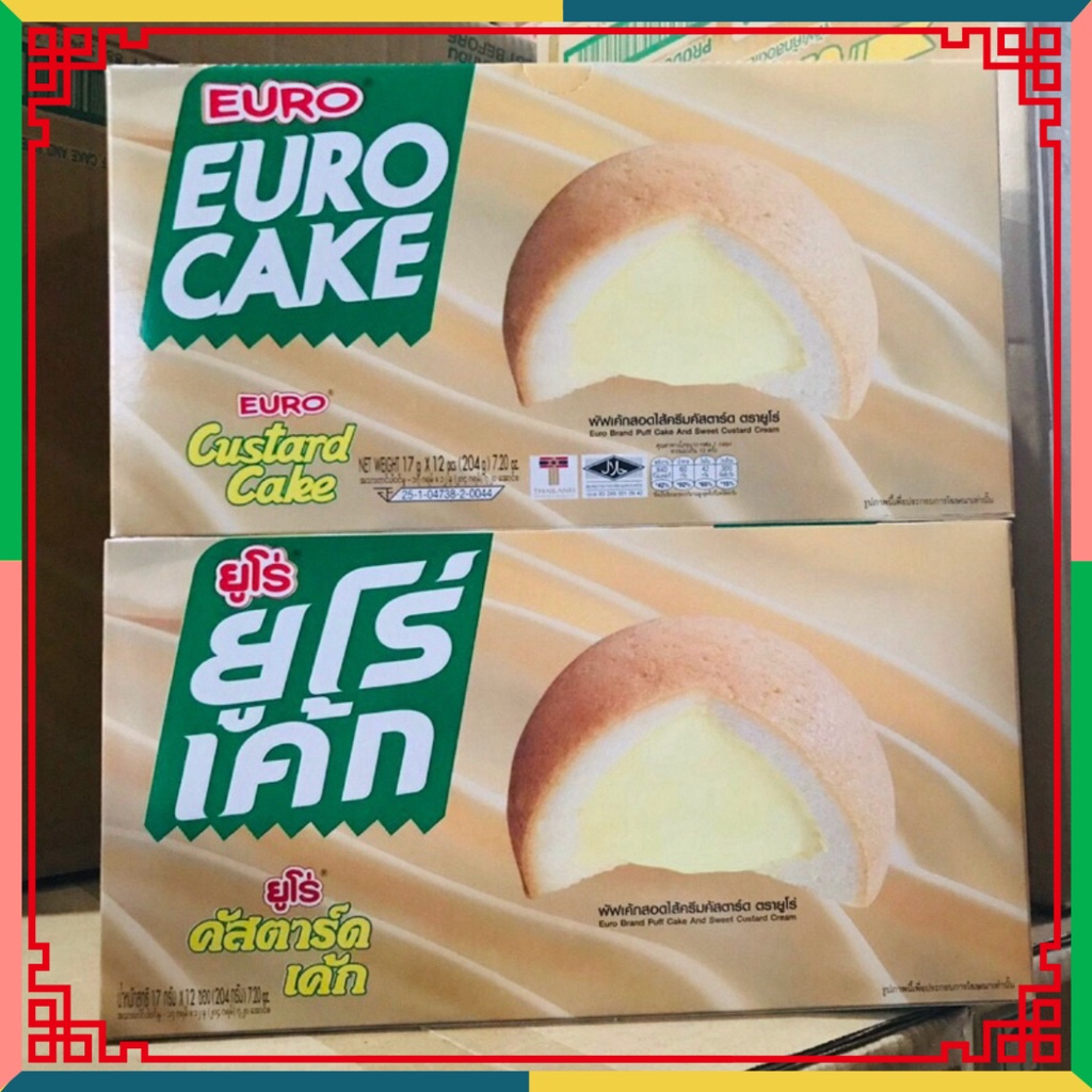 HOT LIKE Bánh Trứng Thái Lan Euro Cake Hộp 204g