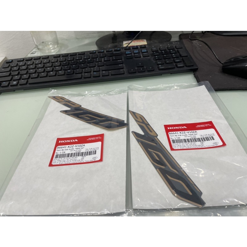 tem 160 bản đặc biệt ab 160Tem ốp trái trướchàng chính hãng honda