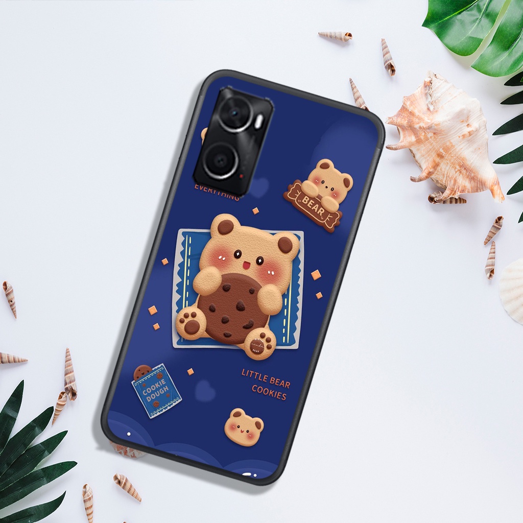 ỐP LƯNG OPPO A76 4G - REALME 9 4G - REALM E9i , IN HÌNH GẤU NÂU CHOCOLATE ĐÁNG YÊU.