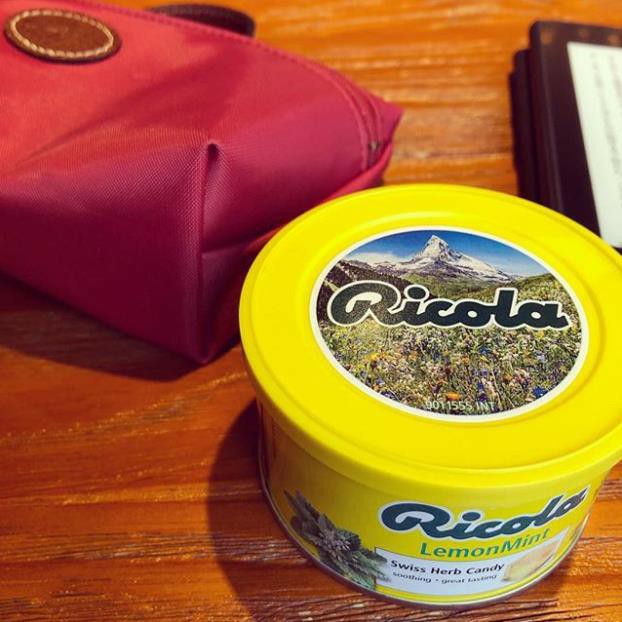 Kẹo Ngậm ho Thảo Mộc Ricola Hộp Thiếc Lemon Mint / Original Herbs 100g