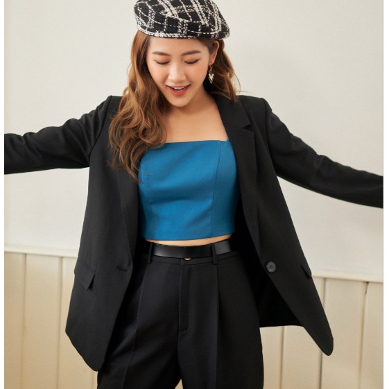 Áo crop top 2 dây xanh thiên thanh 0AO3013 ADORE DRESS | BigBuy360 - bigbuy360.vn