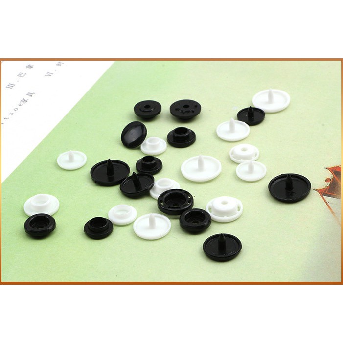Combo 10 bộ cúc bấm nhựa 10mm, 12mm, 14mm