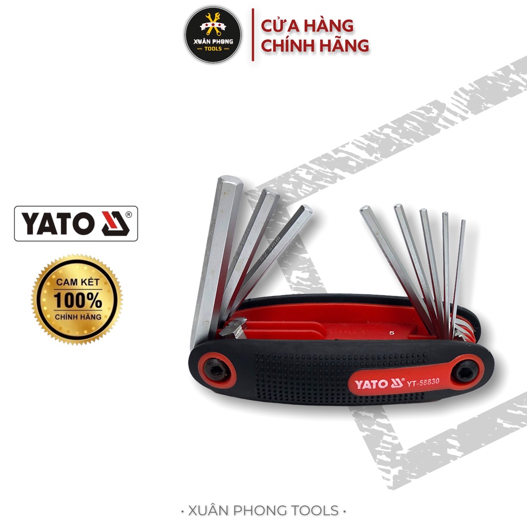 Bộ 8 cái lục giác liền YATO YT-58830 [Xuân Phong tools]