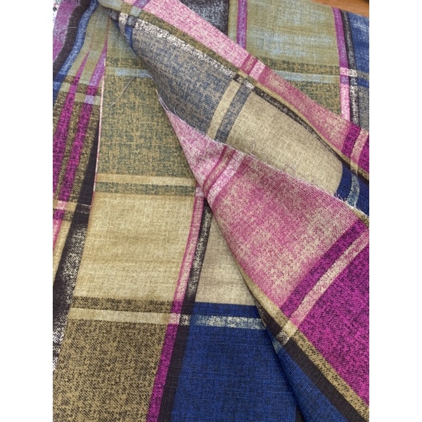 Vải linen họa tiết hoạ nhí- sọc ô . Chất vải chuẩn .Bao giá tốt trên thị trường.Khổ vải 1mx1m5